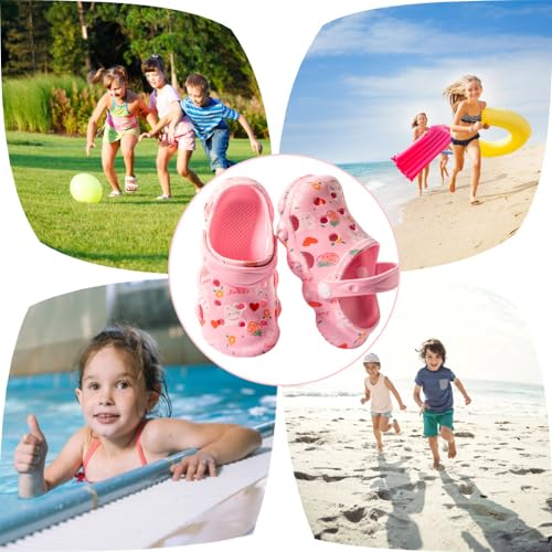 Image of Kids Clogs Boys Girls Toddler Dinosaur Slip on Slide Garden Shoes Cartoon Beach Pool Kids Clog Sandals Slippers Water Clogs