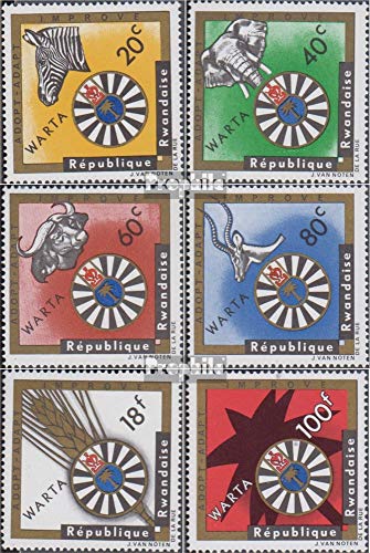 Prophila Collection Ruanda Michel.-No..: 226A-231A (Completa Edizione) 1967 Sozialhilfswerk per Ruanda (Francobolli per i Collezionisti) Altri mammiferi