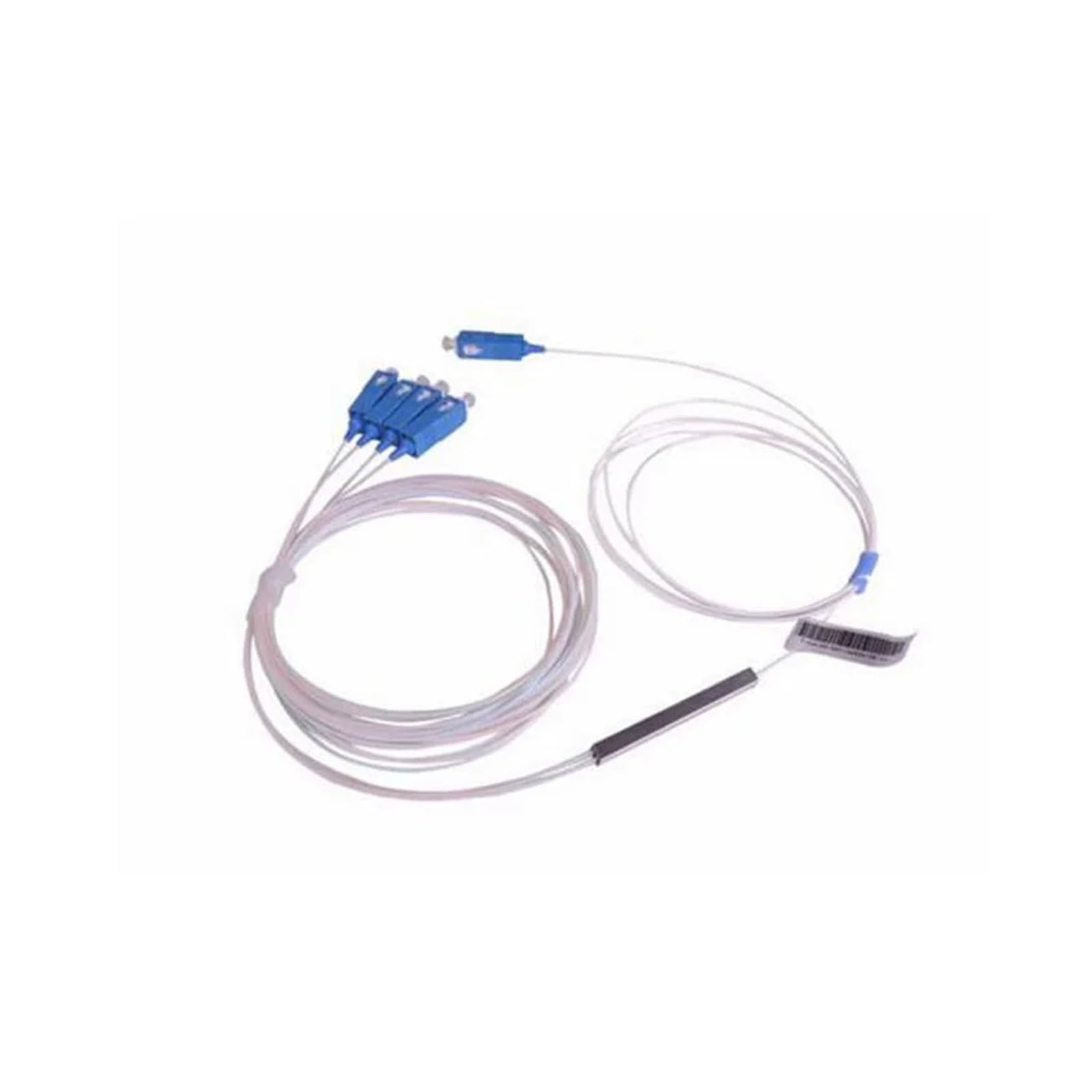 Câble à Fibre Optique Séparateur de Fiber Optique SC UPC PLC 1x4, avec connecteur SC/UPC SM G-EPON PLC, séparateur Optique de Tube en Acier, coupleur Optique Cavalier Fibre Optique