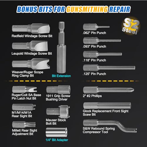Image of YIYEIE 90Pcs Master Torque Screwdriver Set, 10-70 IN.LB, Inch Pound Torque Screw Driver with S2 Bits, Includes Flat, Hex, Torx, and Phillips Bits, T-BAR Ratchet Wrench, All in One Torque Tool Kit