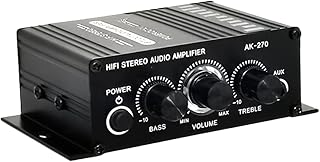 Mikikit Audio Amplifier Passive Speakers Mini Speakers Car Amplifier Adapter for Passive Speaker Digital