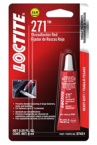 Loctite 37421 271 Red Heavy Duty Threadlocker, 6-Milliliter Tube