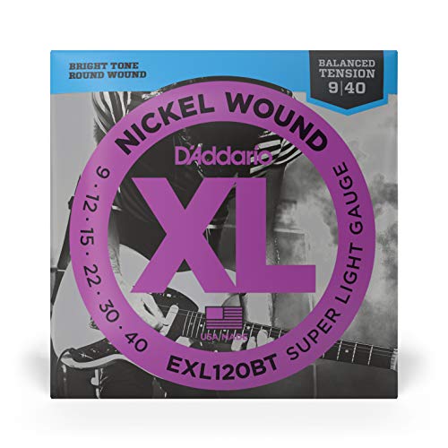 D'Addario EXL120BT Nikkel Winding snarenset voor elektrische gitaar, Uitgebalanceerde spanning, Super Dun, 09-40 - Image 3