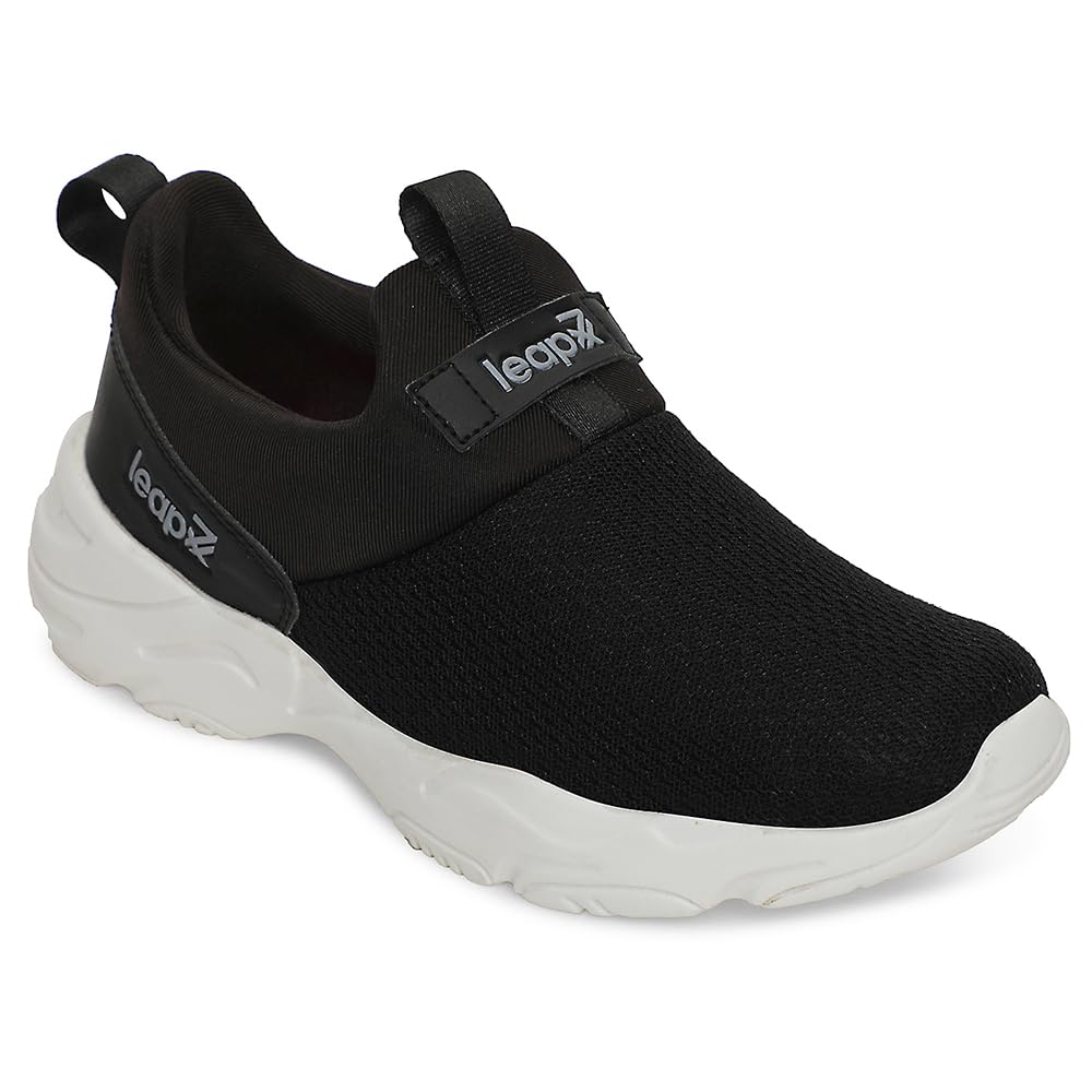 Leap7x JIMNY-61E Non-Lacing Sports Walking Shoes for Women - Black & Purple | Comfortable and Durable - Suitable for Slip-On Gym, Jogging and Outdoor Shoes for Ladies - Cushioned Footbed-image-37