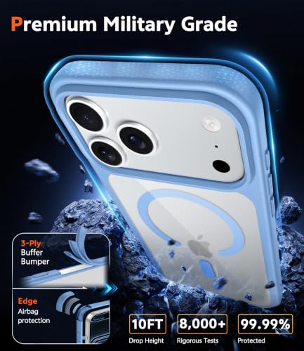 Image of FNTCASE for iPhone 17 Pro Case Clear Magnetic with Screen Protector