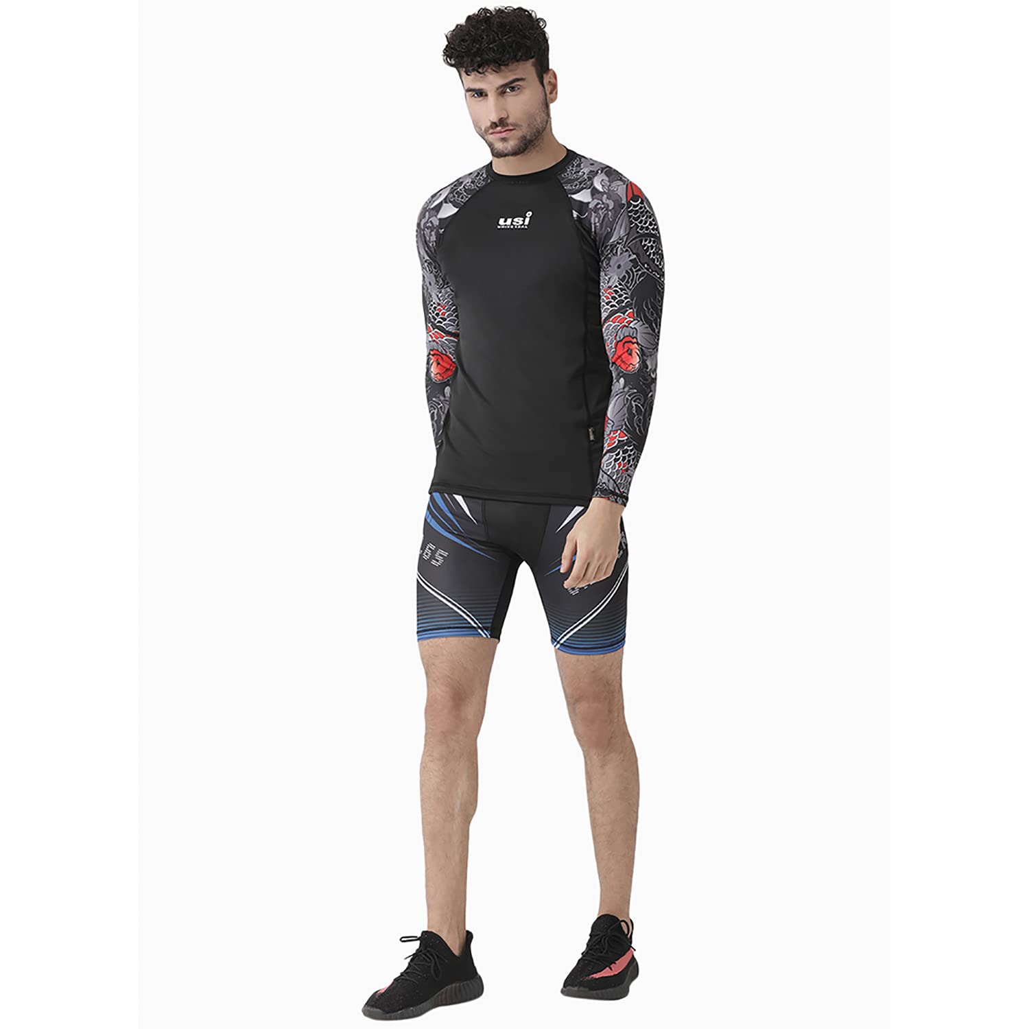 USI UNIVERSAL G40R - Pantaloncini da combattimento per arti marziali, combattimento in gabbia, Muay Thai, Bjj, boxe, Grappling