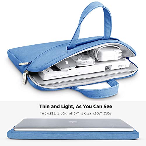 Image of Hseok 17.3 Inch Laptop Shoulder Bag, Water-Resistant & Shockproof Protective Computer Case Compatible with 17.3 inch Dell Asus HP Lenovo Acer MSI Notebooks,Light Blue