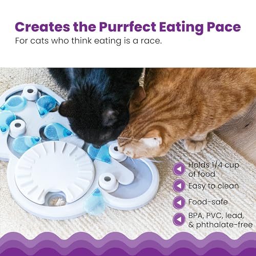 Catstages Nina Ottosson Rainy Day Puzzle & Play - Interaktives Intelligenz-/Snackspielzeug für Katzen