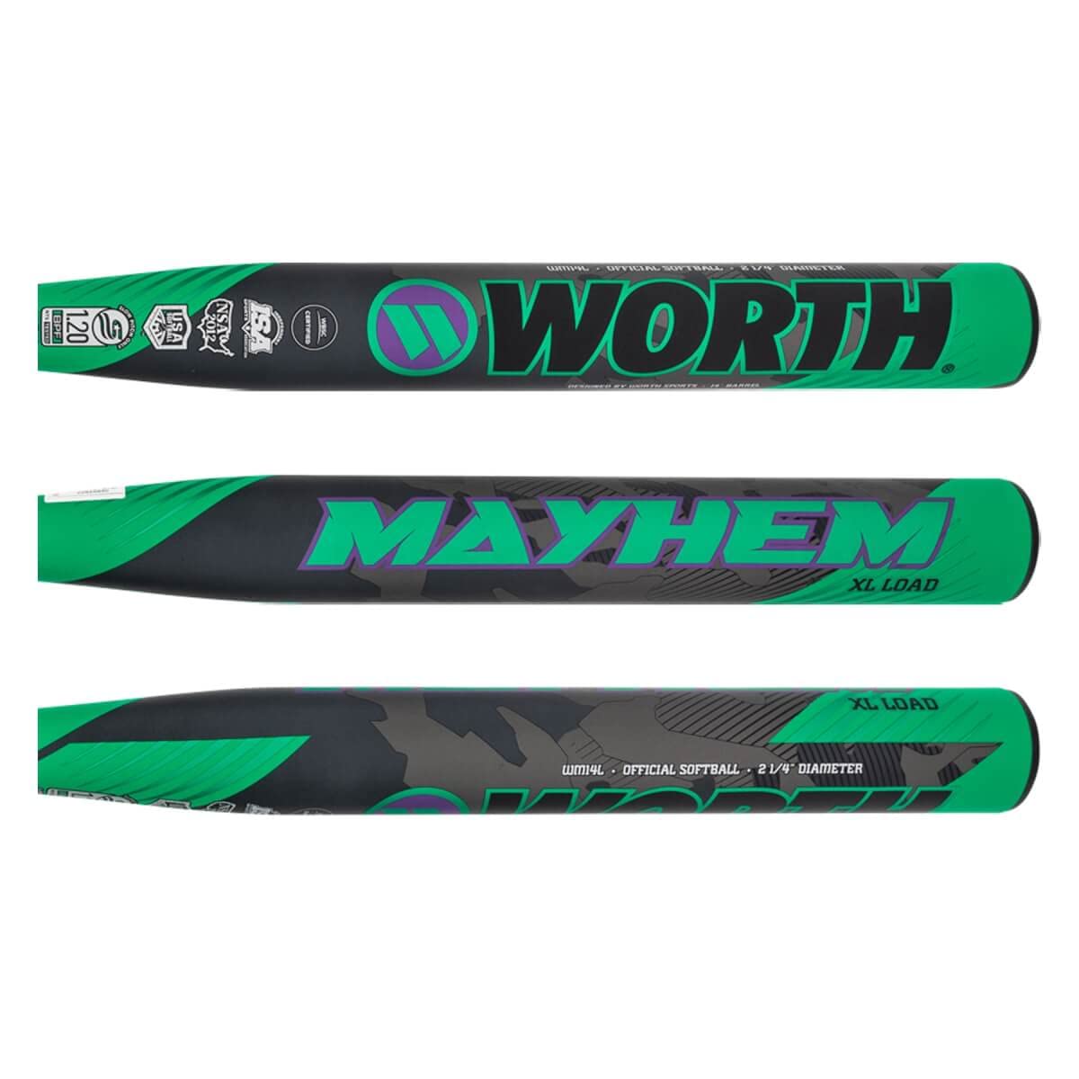 Bat De Softbol Worth Mayhem 34in 27oz | Meses sin interés Bat De Softbol Worth Mayhem 34in 27oz | Meses sin interés