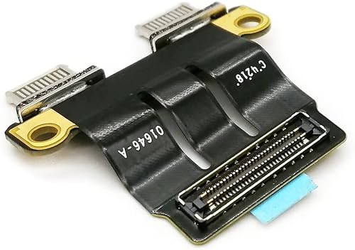 DC Power Jack E/S USB-C Board Flex Cable 820-00484-02 820-01646-A Reemplazo para MacBook Pro 13" 15" A1706 A1707 (finales de 2016-mediados de 2017)