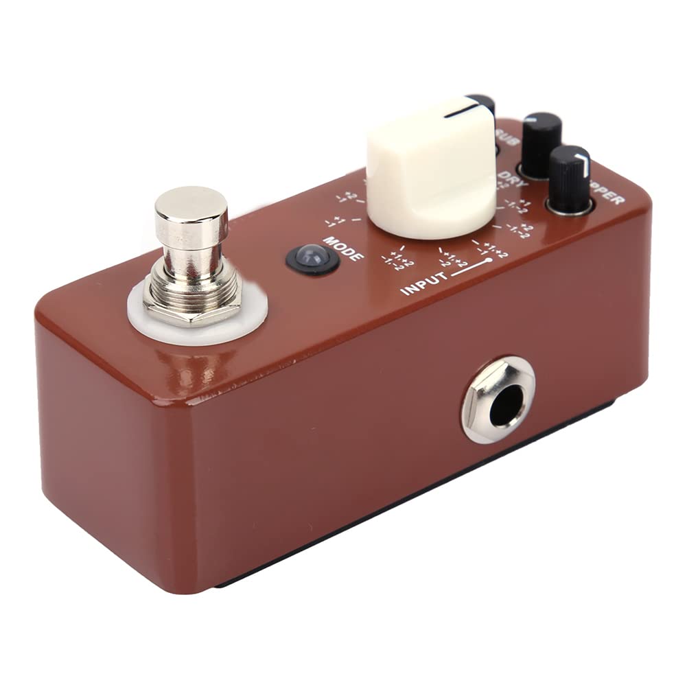 RiToEasysports Pedał Octave Pedał EfektóW Gitarowych z 11 Trybami True Bypass W Pełni Metalowa Obudowa do Występów i ćwiczeń na Elektrycznej Gitarze Basowej