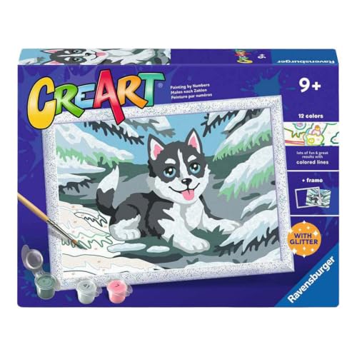 Pintar por números sin manchas kit CreArt para fomentar la concentración infantil 2
