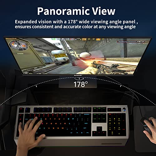Gawfolk 27 Inch Gaming Monitor 144Hz/ 165Hz, Full Hd 1080P Computer Monitors For Home Office, 1Ms Gtg With Freesync, Low Motion Blur, Srgb 99%, Vesa, Tilt Adjustable, Eye Care #TOP6