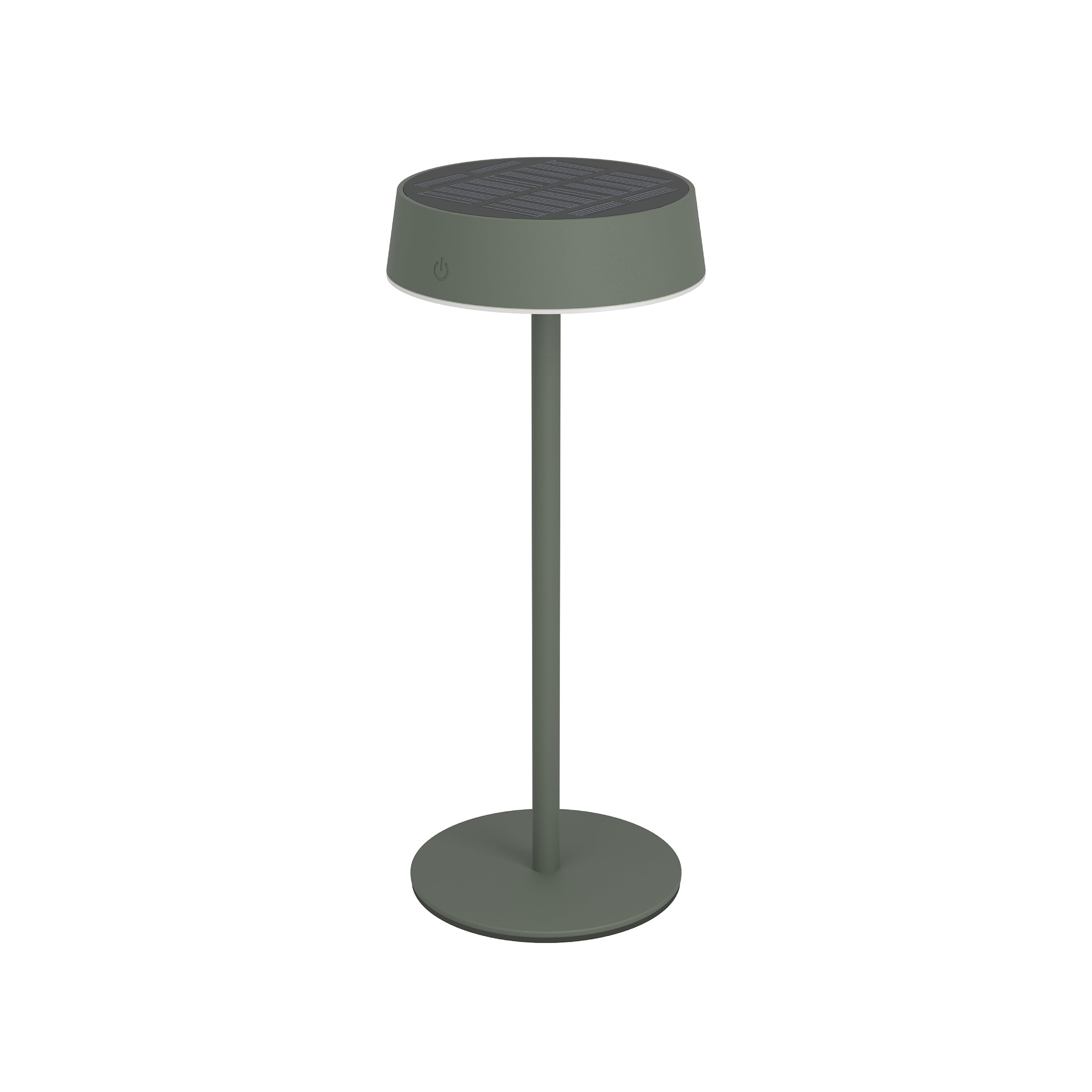 Eglo Lampada solare da tavolo a LED per esterni, a batteria, senza fili, touch, dimmerabile, in metallo verde, colore luce: bianco caldo/bianco neutro/bianco freddo, IP54