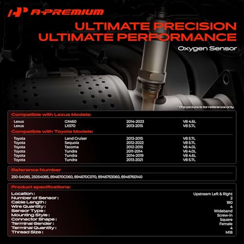 Sensor de Oxígeno A-Premium Compatible Toyota y Lexus 2-PC Set miniatura 2