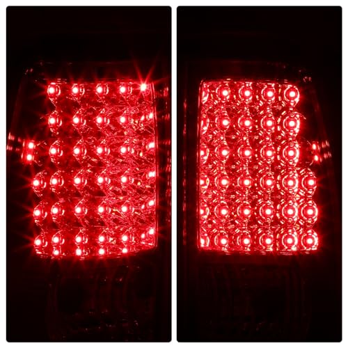 Image of DNA MOTORING TL-CSIL03-LED-CH-CL LED Tail Light Assembly Driver & Passenger Side [Compatible with 03-06 Silverado / 07 Sierra]