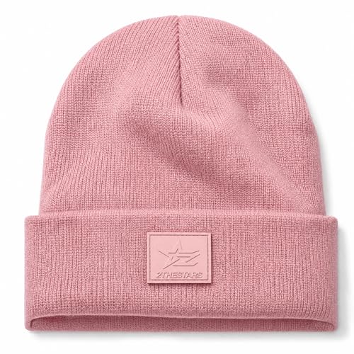Image of Beanie for Men Women Warm Winter Hat Windproof Thick Knitted Cuffed Unisex Skull Cap