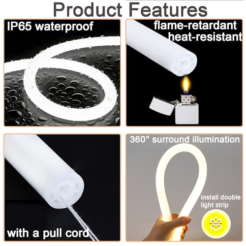 Tubo LED Neón Redondo 5M, Silicona Flexible IP65 miniatura 3