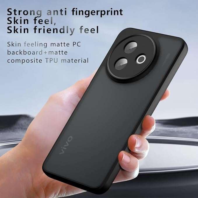 Image of Case Compatible with vivo Y39 5G,Traditional Cover, Shockproof,Stylish,Traditional Cover,dust Proof, Non-Slip, Anti-Fingerprint Bumper, Scratch-Resistant Protective Case.(Black)