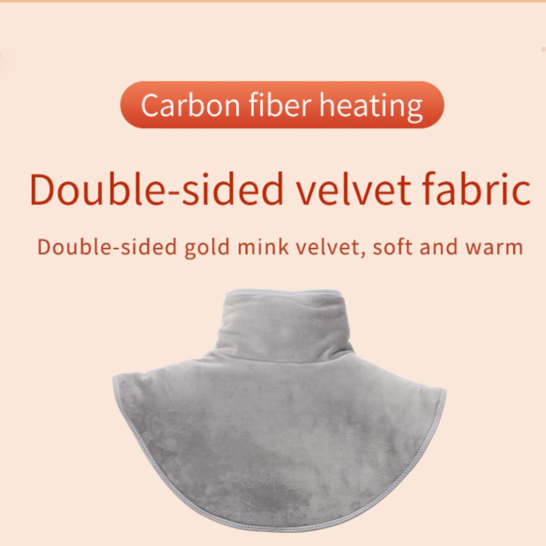 Almohadilla térmica para Cuello y Hombros, Envoltura terapéutica de Calor y vibración para un Alivio instantáneo del Dolor de Cuello con 3 configuraciones de Calor, Cuello y Hombros eléctricos con Vi