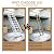 9 ft Wall-Mounted Folding Ladder, Pull Down Attic Ladder with Armrests, 11-Step Loft Retractable Stairs, Suitable for Family Garages, Attics and Basements, Up to 660 Lbs (Black, 11 Steps)