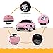 Uenjoy Volkswagen Beetle 12V Kids Electric Ride on Cars Battery Powered Motorized Vehicles, Remote Control, Music, Bluetooth, Suspension, Double Door, Pink
