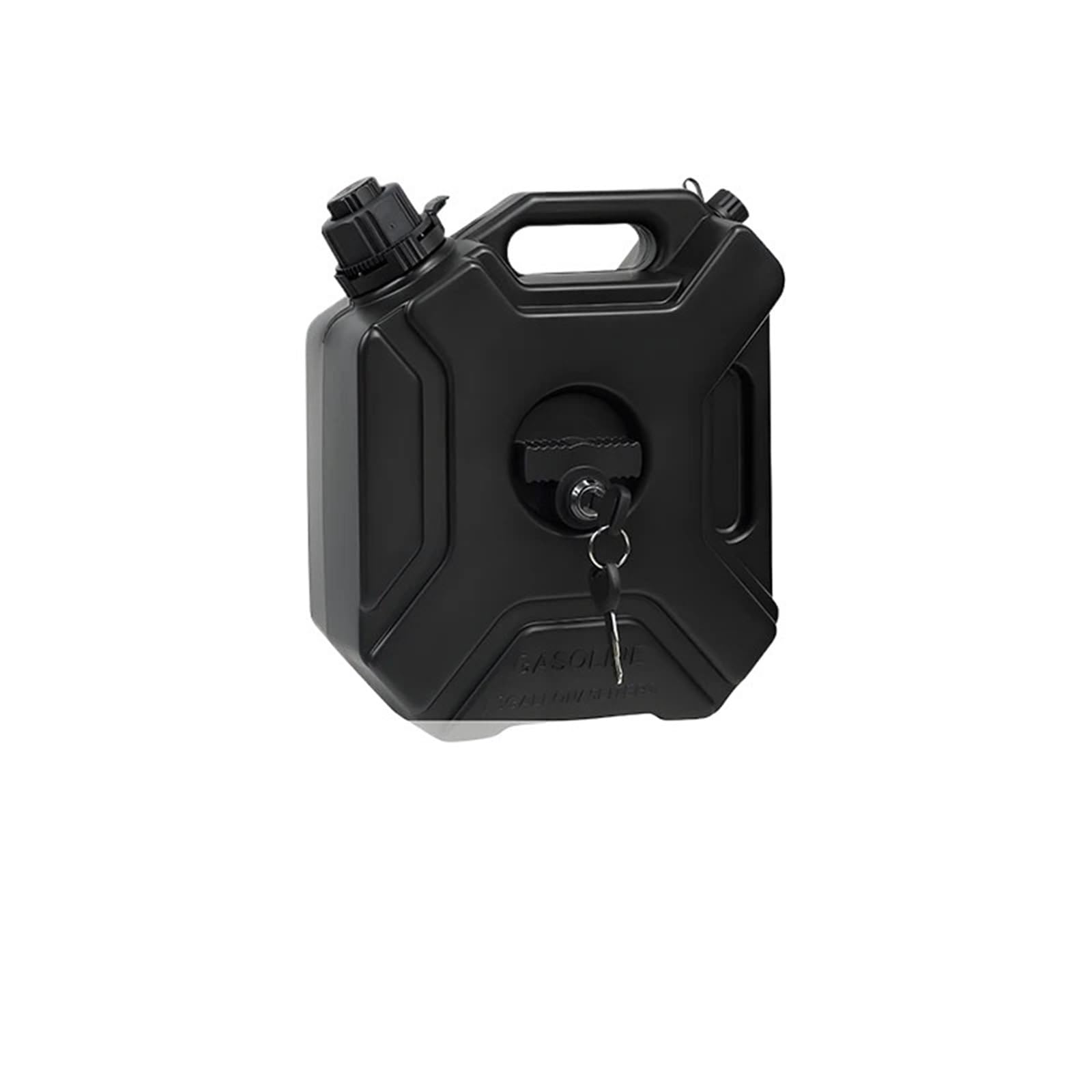 Bidon d'essence 5 l épais, antidéflagrant, Antistatique, Grande capacité, Portable, pour Automobiles, Motos et véhicules Tout-Terrain (5 l, Noir et verrouillable)