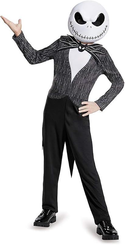 Disguise Nightmare Before Christmas Jack Skellington Costume for Kids, Official Nightmare Before Christmas Costume, Small (4-6)