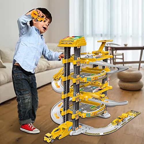 UNIH City Ultimate Garage Playset, Car Garage Toys for Boys with