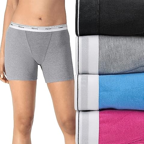 Hanes Women's Mid-Thigh Boxer Briefs Cover