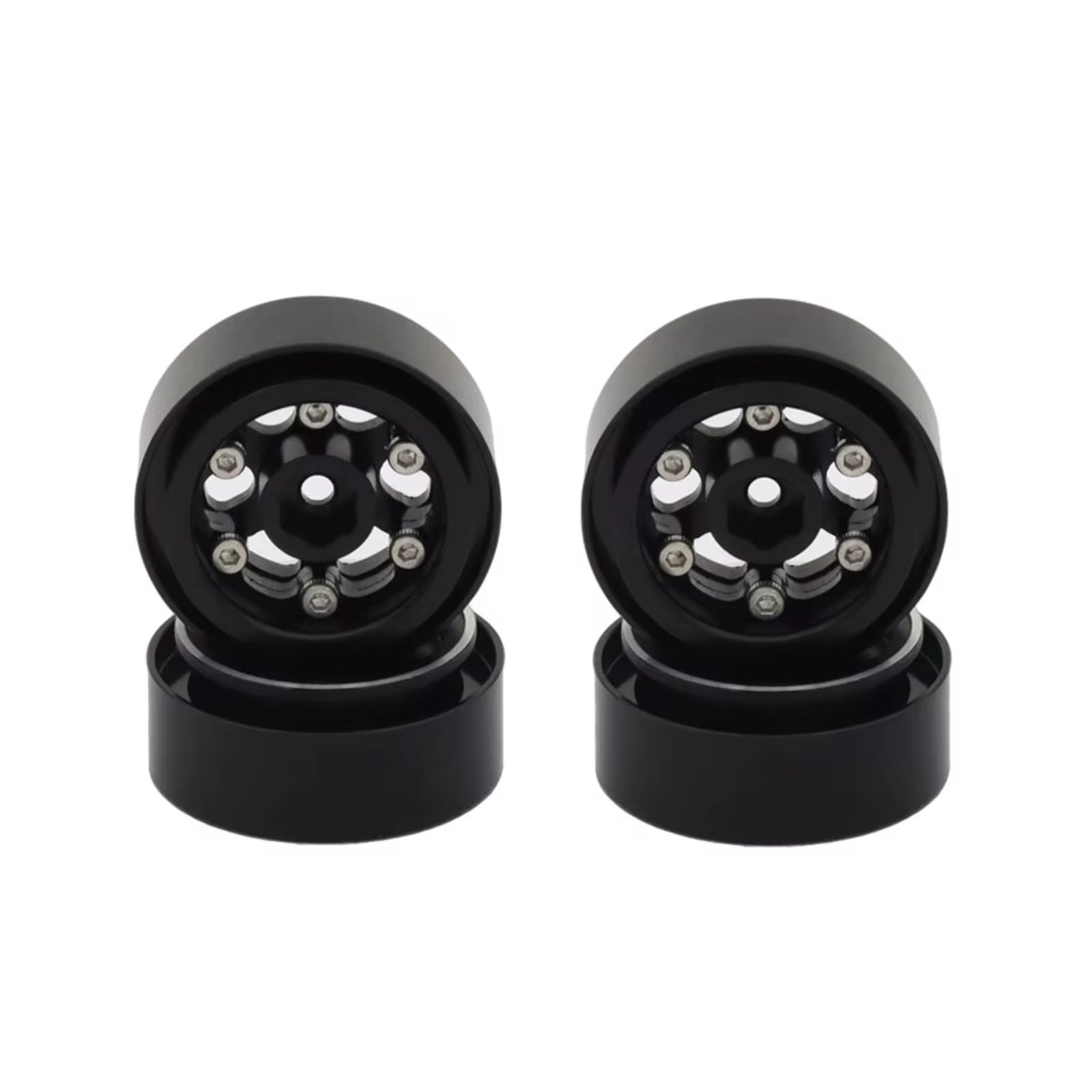 Compatibile Con Axial Per SCX24 AX24 Per TRX4M 1/18 1/24 RC Auto Da Crawling Upgrade Cerchio Beadlock 10 Pollici A Disco Profondo Mozzo In Metallo Stampato Accessori