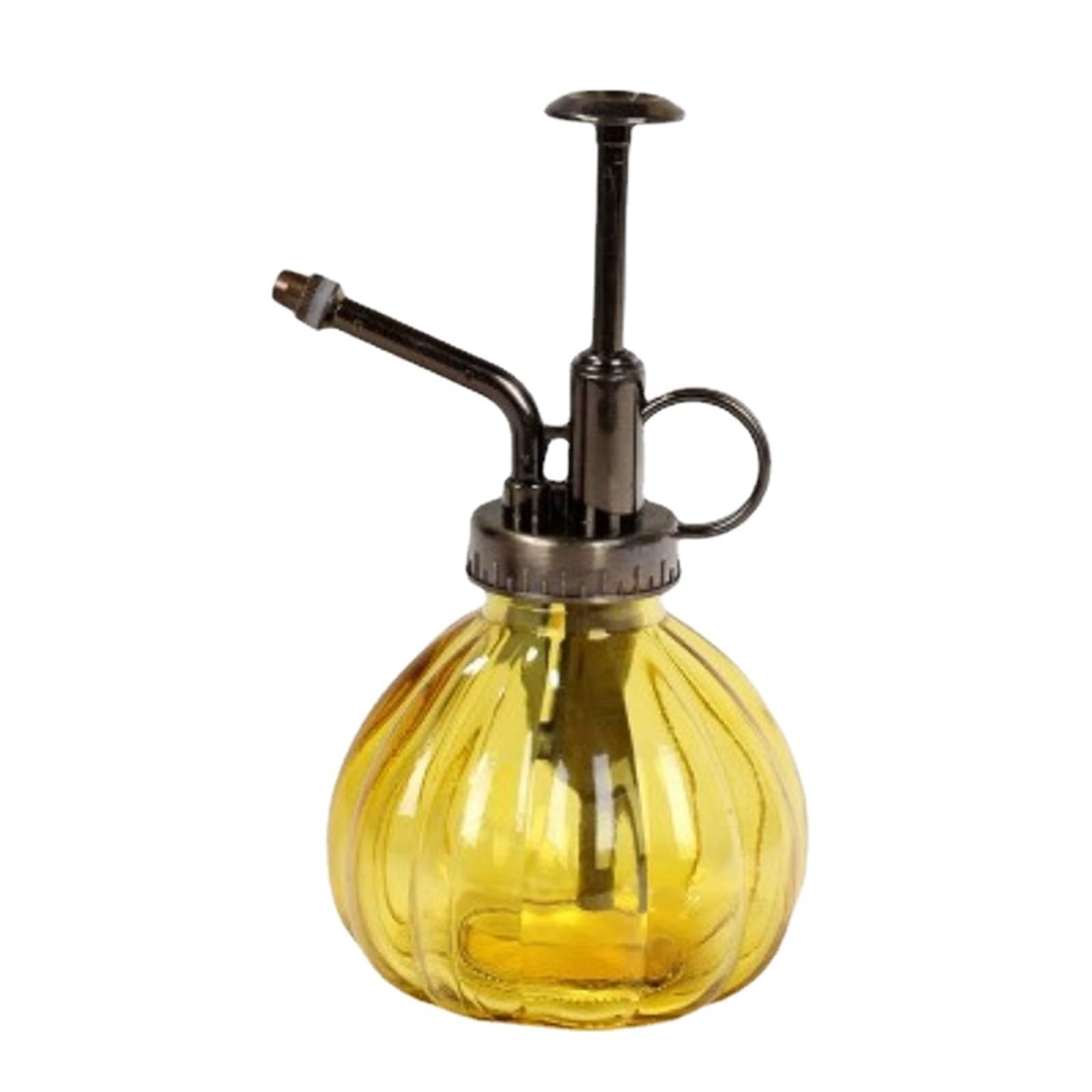 DSFIHJO 1 PC Glass Watering Can Pot Vintage Plant Mister Brass Pressure Sprayer Retro Pumpkin Spray Bottle Antique Copper Sprinkler(Color 04)