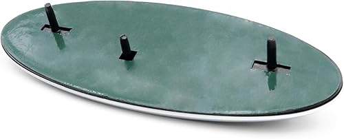 Miniatura 5 de Emblema ovalado de 9 pulgadas de aluminio ABS para parrilla delantera de coche, para parrilla y maletero, 4L34-15402A-CA, color negro y plateado