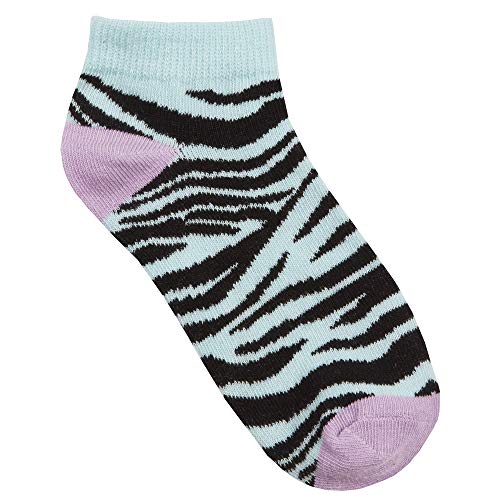 Girls 6 Pairs Animal Print Trainer Socks3