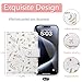 Passport Holder, Travel Wallet Cover with Pen Loop | Cute RFID Blocking Leather Case with Magnetic Closure for Travel Essentials-Flower