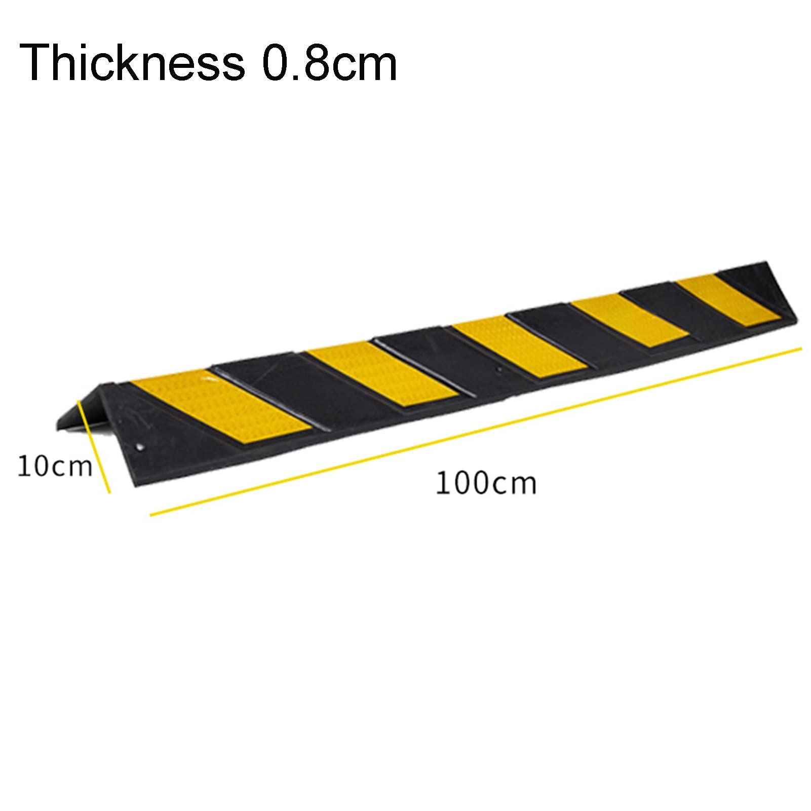 XPLKQXE Protector Garaje Pared, Garaje Revestimiento Bordes, para Aparcamiento Protección Coche Esquina Poste De Barandilla (Color : Black+Yellow, Tamaño : 2pcs-100cm)