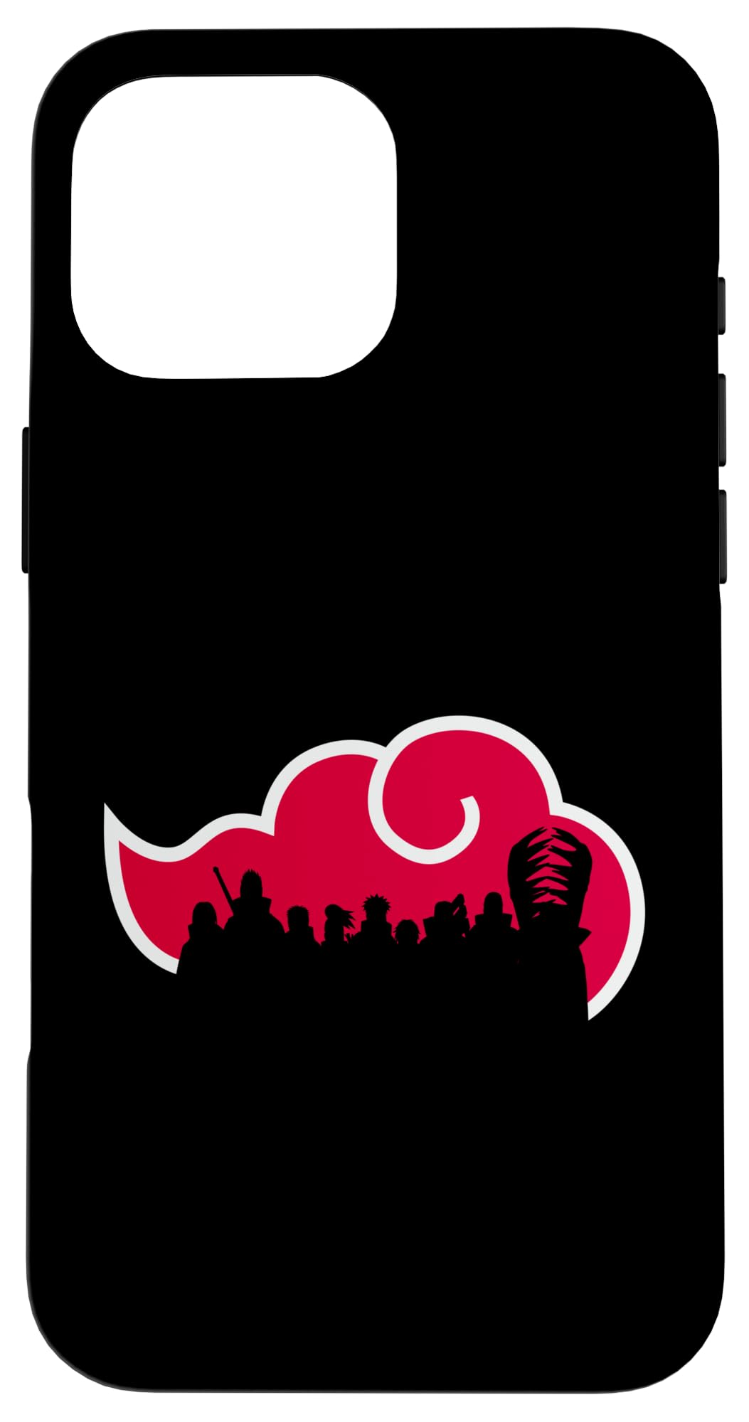 Naruto Shippuden Akatsuki Silhouette Anime Case for iPhone 16 Pro Max