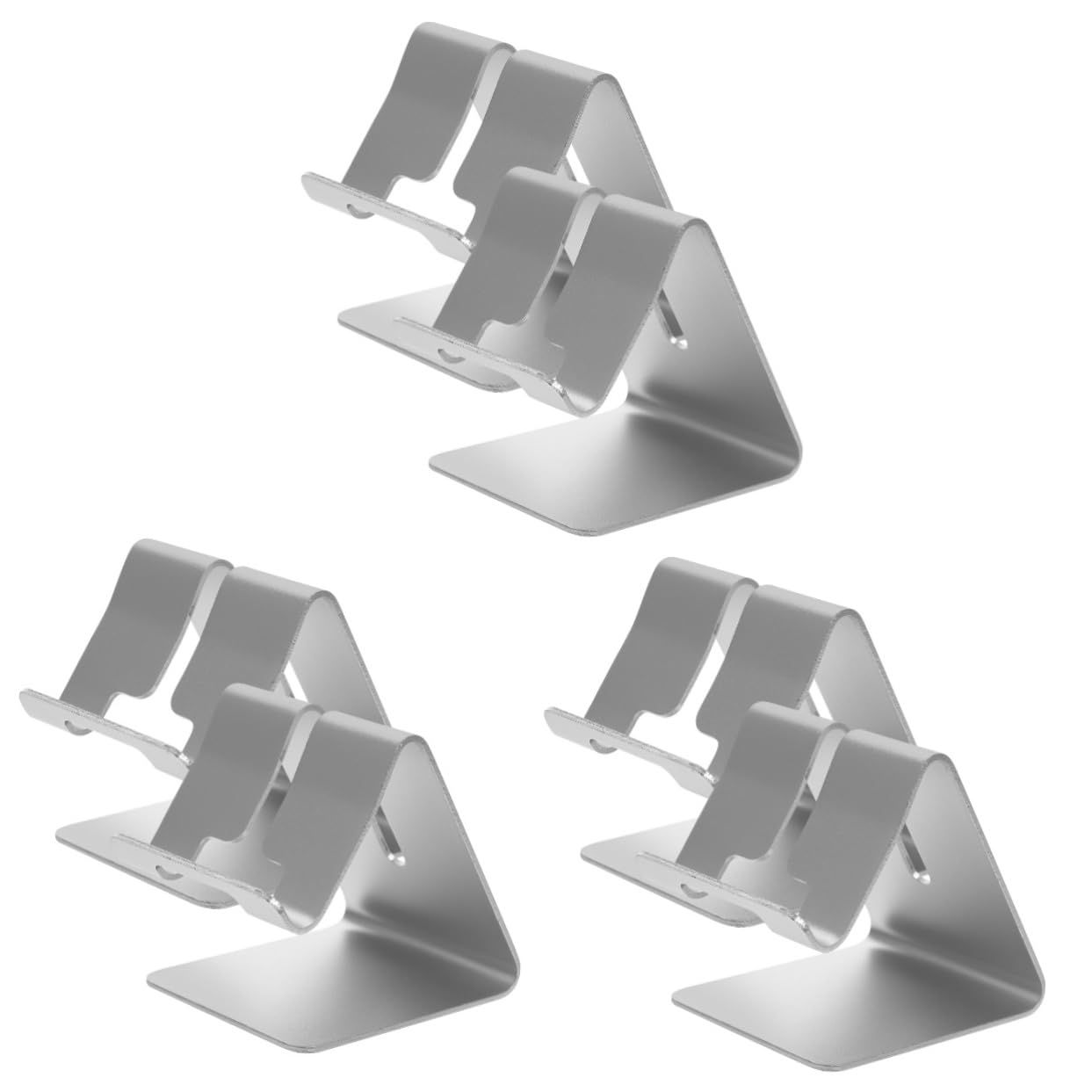 Angoily 6pezzi Supporto Telefonico Lega Di Alluminio Design Creativo e Leggero Per Ufficio e Casa Da Portatile Per Smartphone e Tablet