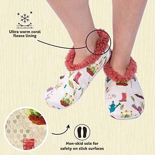 Image of Lazy One Fuzzy Feet Slippers for Women, Cute Fleece-Lined House Slippers, Cute Slipper Socks