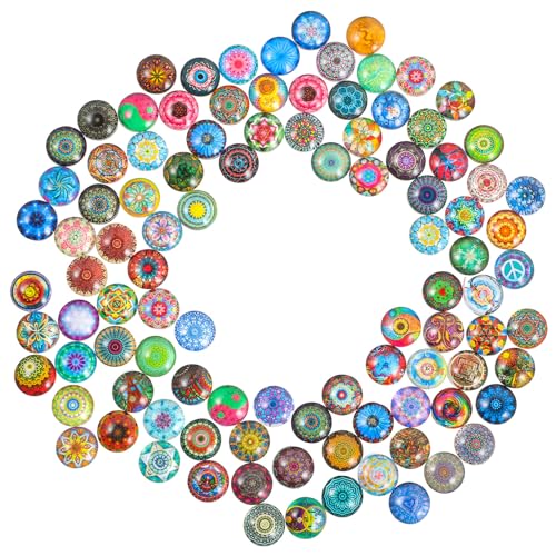 Azulejos de vidrio impermeables de 200 piezas para pendientes y joyas 2