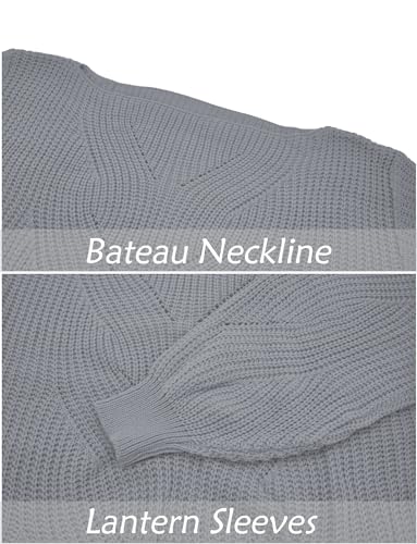 SEAUR Womens Casual Off Shoulder Sweater Loose Batwing Long Sleeve Pullover Sweater Crochet Hollow Knit Jumper Tops4