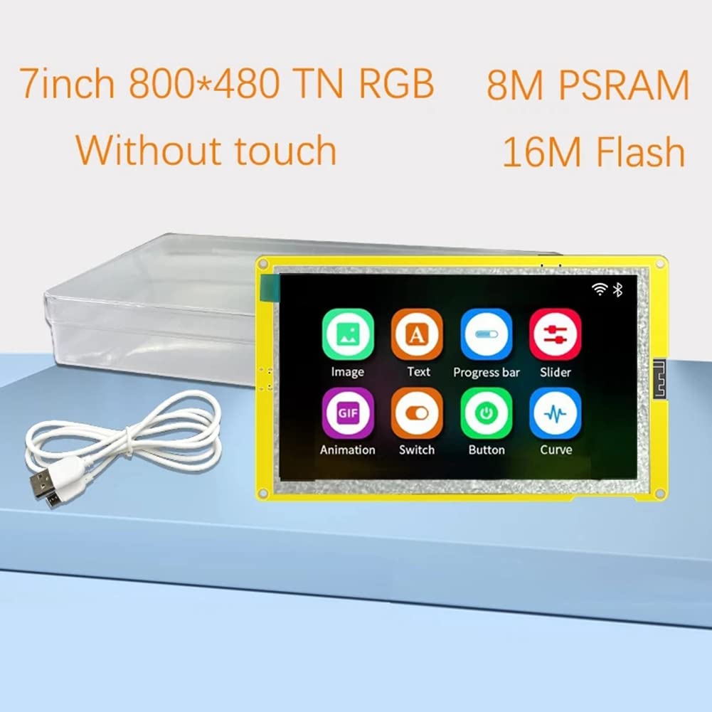 QUR ESP32-S3 Flash Smart Display MCU WIFI moduł Bluetooth 7-calowy RGB LCD TFT HMI 8M PSRAM 16M ( dotyku)