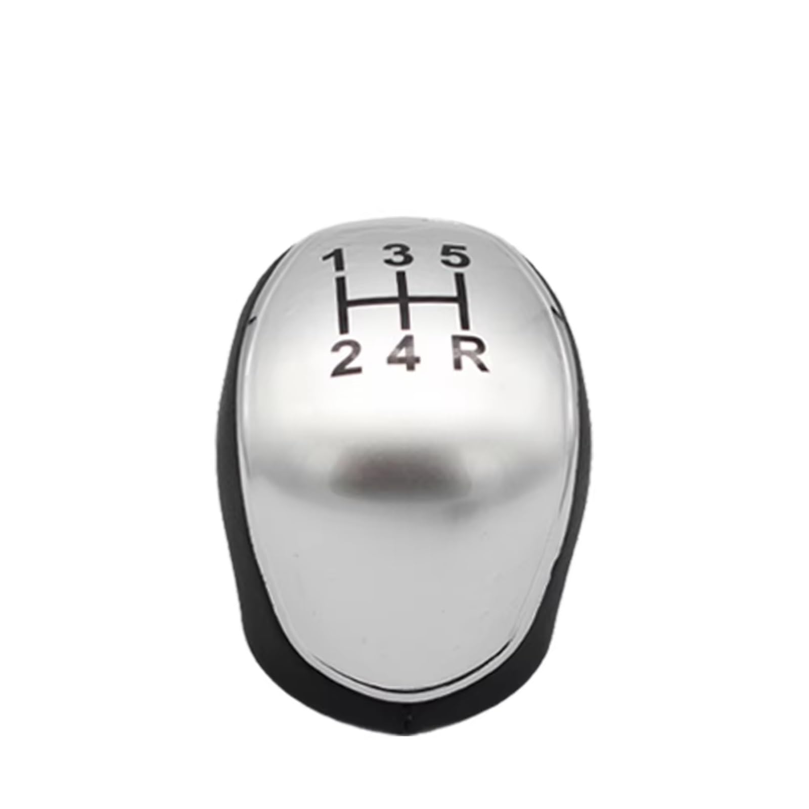 Pbqenxb Silver 5 Speed For For Mondeo 4 Mk4 For Focus S-Max C- Max For Kuga For Galaxy Leather Shifter Lever Headball 5/6 Speed Gear Shift Knob Car Shift Knobs(Silver 5 Speed)