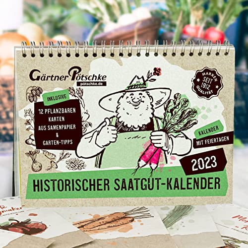 Gärtner Pötschke Einpflanzbarer Kalender - Historisches Saatgut Cover