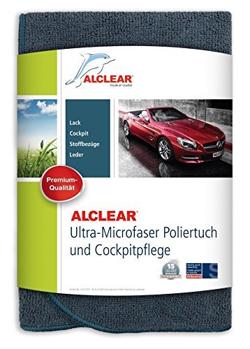 ALCLEAR A257343 Mikrofaser Auto Cockpittuch, Cockpitpflege, perfekte Innenreinigung, Autopflege und Politur