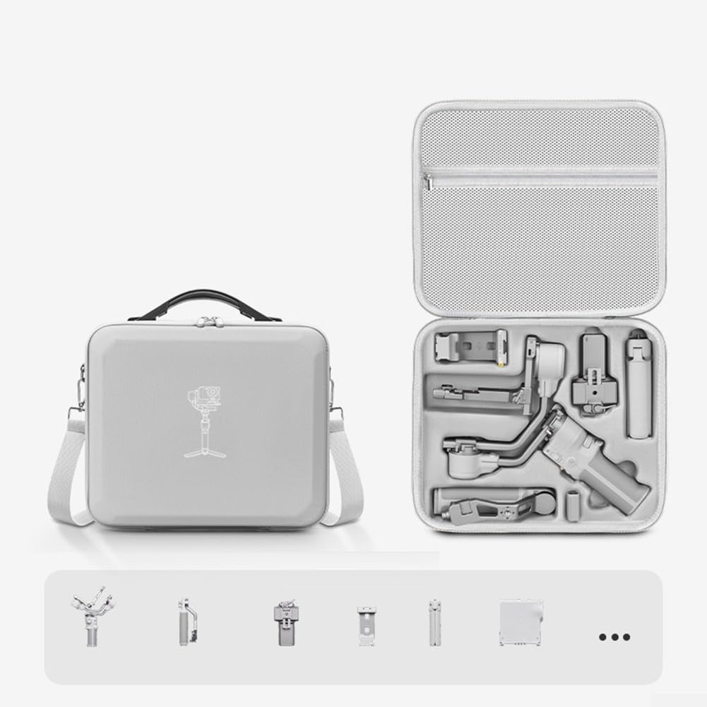 Custodia Protettiva per DJI per rs4 per mini in Sintetica, Valigetta all'Acqua per Stabilizzatore, Case da Viaggio o Nero 35cm(Black)