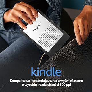 Kindle (2022)  najlżejszy i najbardziej kompaktowy Kindle, teraz z 6-calowym wyświetlaczem o wysokiej rozdzielczości 300 ppi i 2x większą pamięcią | Bez reklam | Czarny