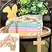 L1rabe Easter Wooden Bead Garland - Easter Jesus Cross Ornaments Spring Hanging Decor Fireplace Ornaments Farmhouse Tiered Tray Prayer Bead for Spring Holiday Party Boho Chic Wall Hanging Home Decor