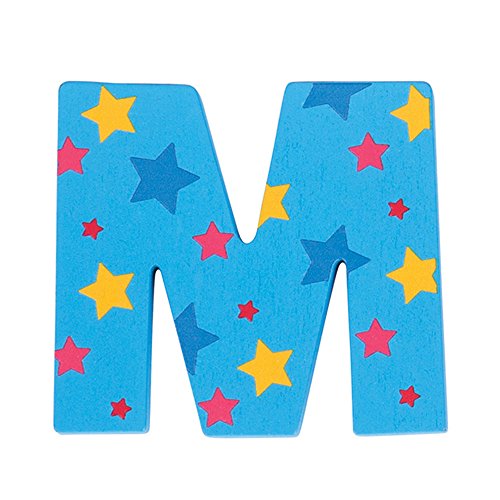 Bigjigs Toys Star Letter M (Blue)