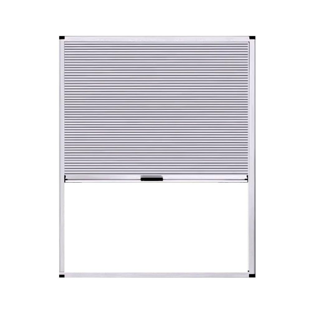 Sxlawesom White Aluminum Sliding Windows Slide Up And Down, Flush Mount Household Windows With Blackout Venetian Blinds